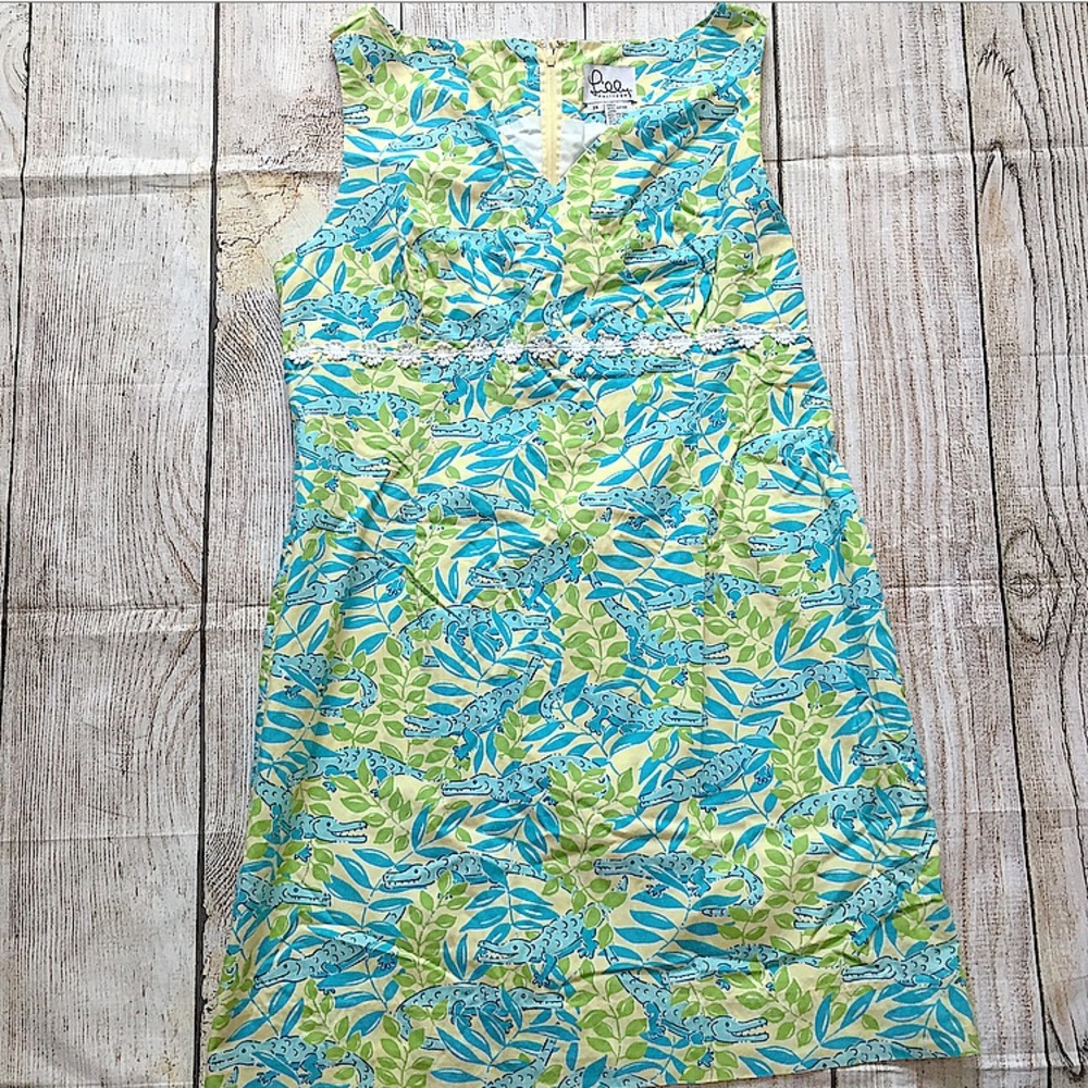 Lilly Pulitzer Everglades Alligator Print Dress